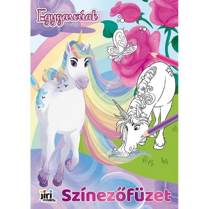 Kép Kifestő A4 Egyszarvúak